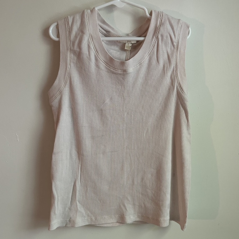 Chelsea & violet cream, ribbed tank